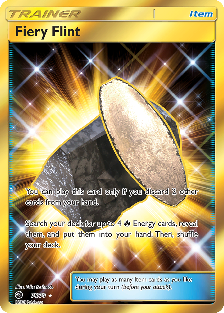 Fiery Flint (76/70) [Sun & Moon: Dragon Majesty] | Odin's Place