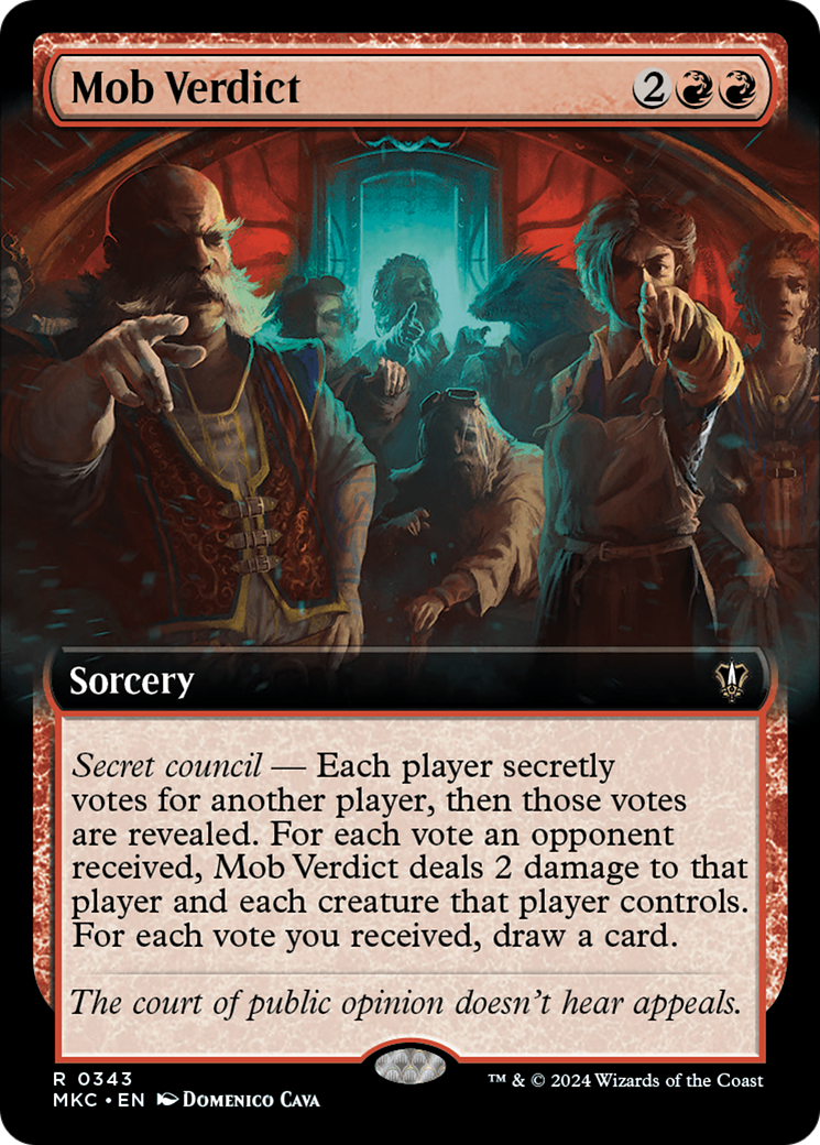 Mob Verdict (Extended Art) [Murders at Karlov Manor Commander] | Odin's Place