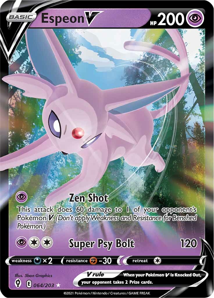 Espeon V (064/203) [Sword & Shield: Evolving Skies] | Odin's Place