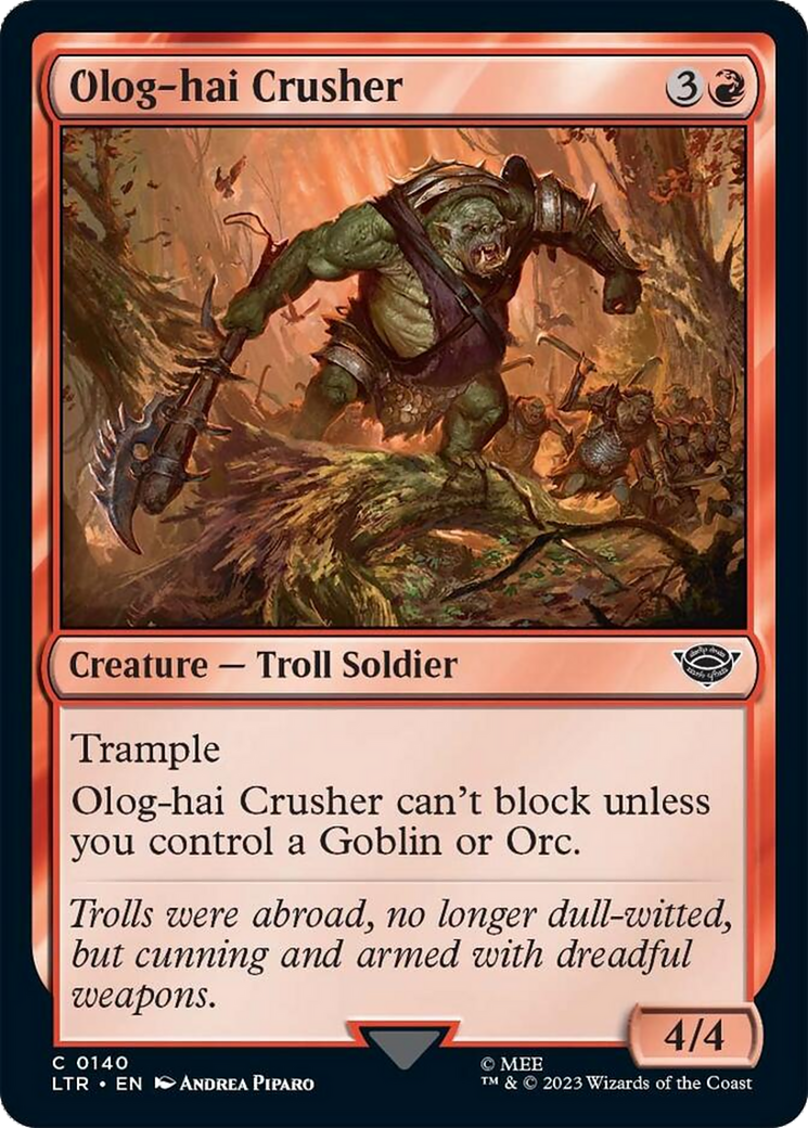Olog-hai Crusher [The Lord of the Rings: Tales of Middle-Earth] | Odin's Place