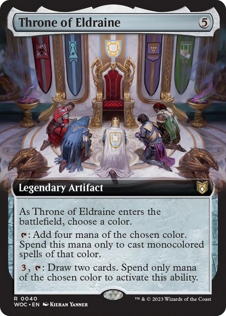 Throne of Eldraine (Extended Art) [Wilds of Eldraine Commander] | Odin's Place