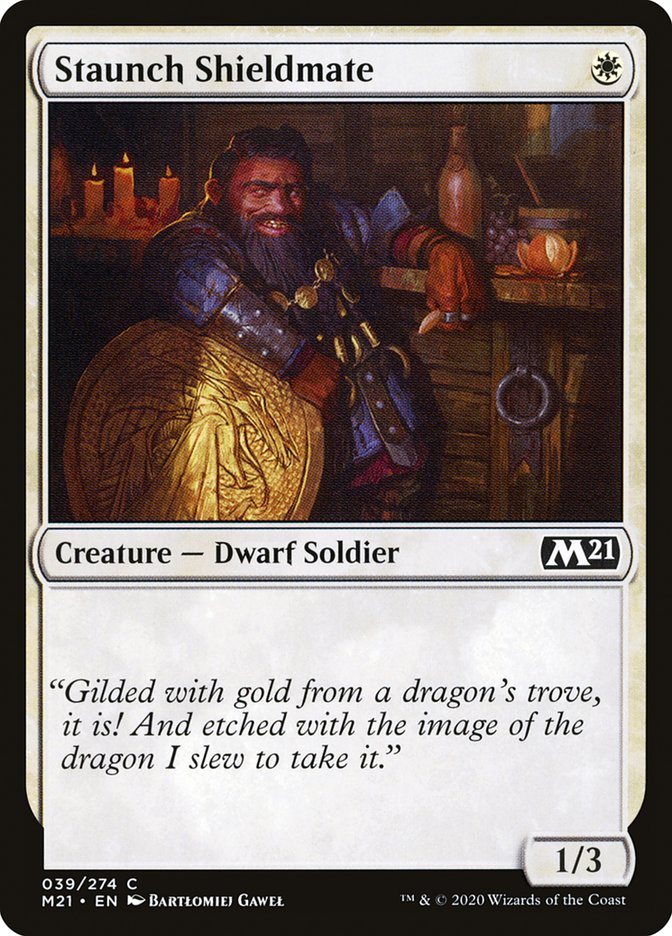 Staunch Shieldmate [Core Set 2021] | Odin's Place