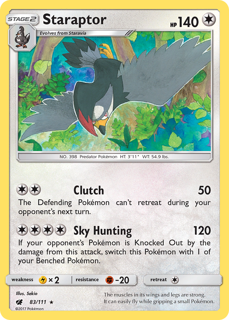 Staraptor (83/111) [Sun & Moon: Crimson Invasion] | Odin's Place