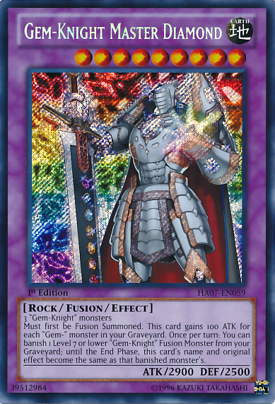 Gem-Knight Master Diamond [HA07-EN059] Secret Rare | Odin's Place