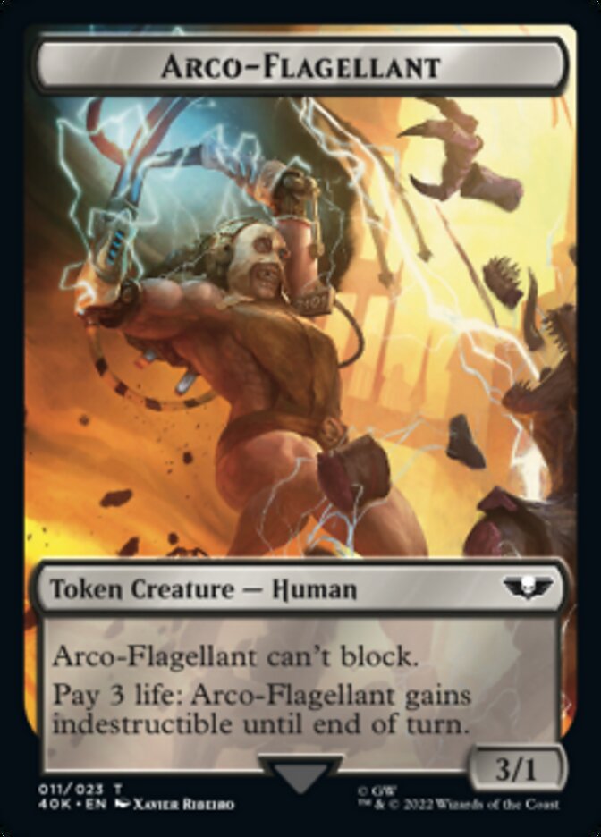 Soldier (004) // Arco-Flagellant Double-Sided Token (Surge Foil) [Warhammer 40,000 Tokens] | Odin's Place