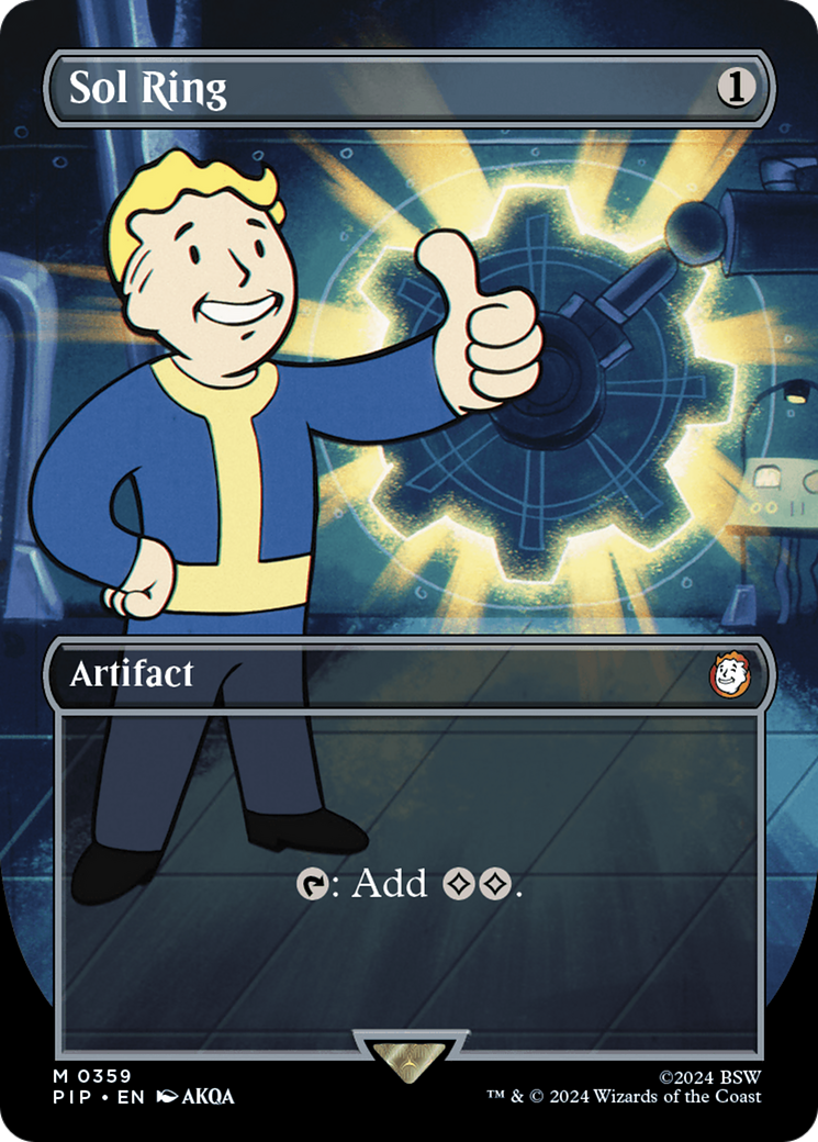 Sol Ring (Borderless) [Fallout] | Odin's Place