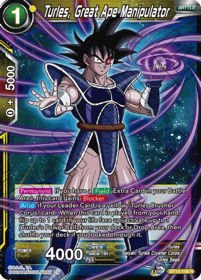 Turles, Great Ape Manipulator (BT15-106) [Saiyan Showdown] | Odin's Place
