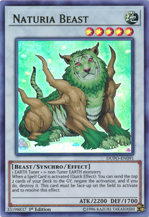 Naturia Beast [DUPO-EN091] Ultra Rare | Odin's Place