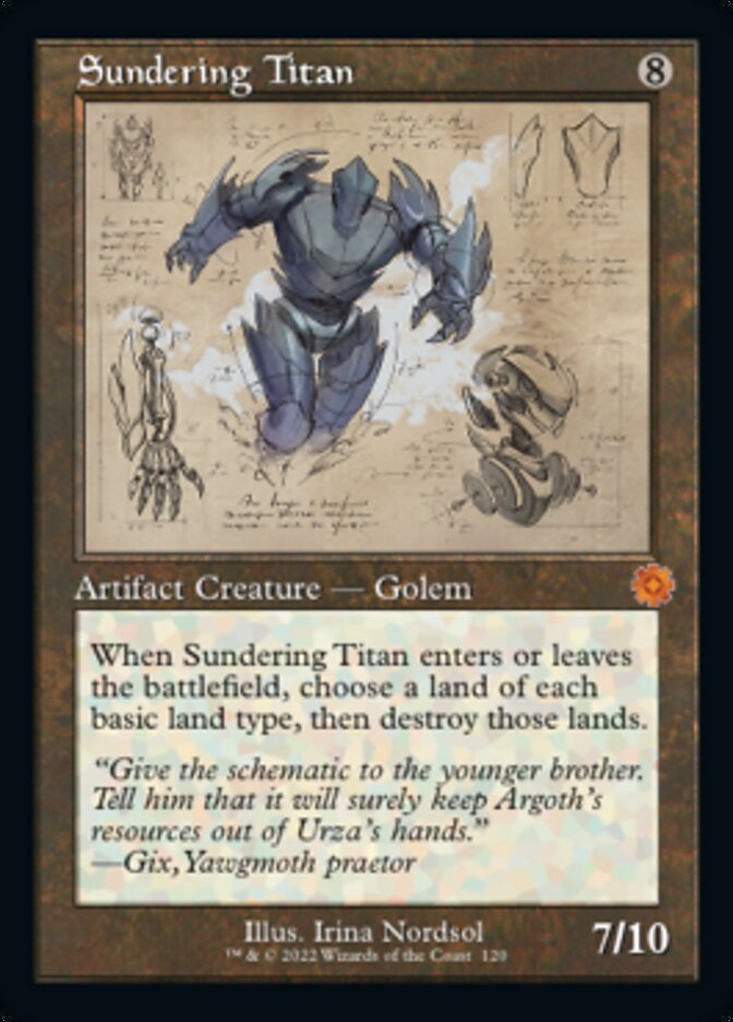Sundering Titan (Retro Schematic) [The Brothers' War Retro Artifacts] | Odin's Place