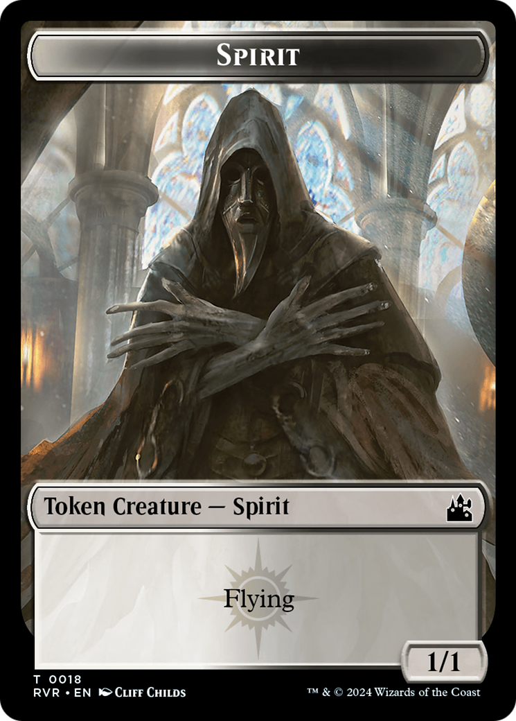 Spirit Token (0018) [Ravnica Remastered Tokens] | Odin's Place
