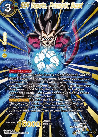 SS4 Vegeta, Prismatic Burst (EX19-28) [Special Anniversary Set 2021] | Odin's Place