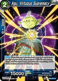 Agu, Virtuous Supremacy (Divine Multiverse Draft Tournament) (DB2-060) [Tournament Promotion Cards] | Odin's Place