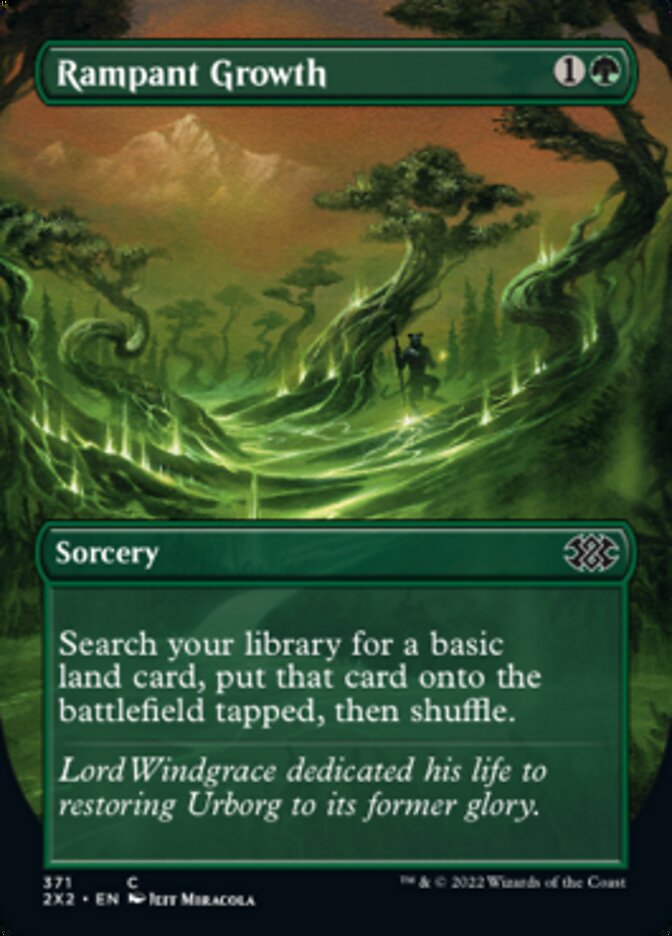Rampant Growth (Borderless Alternate Art) [Double Masters 2022] | Odin's Place