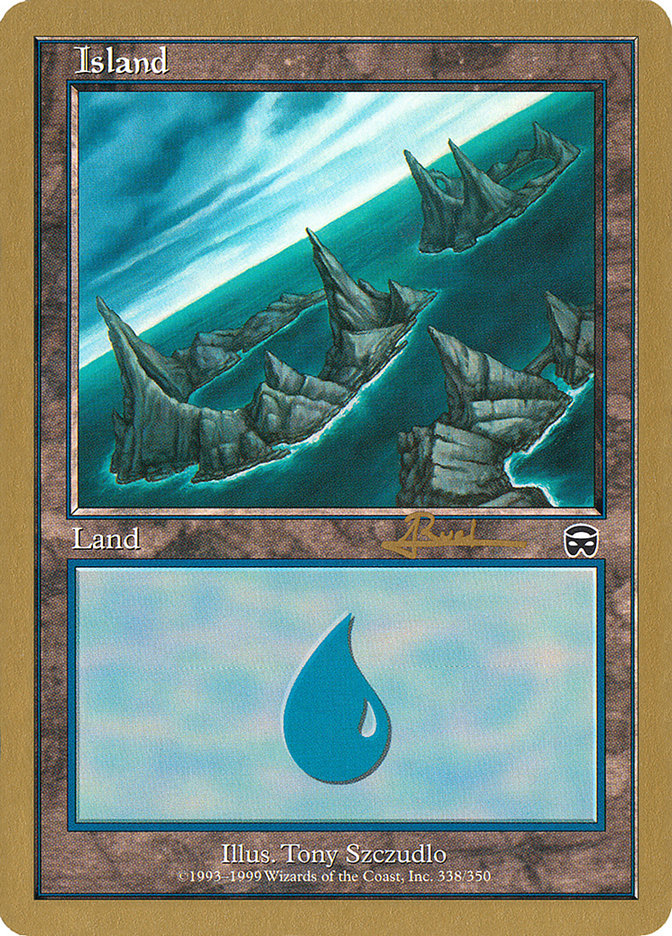 Island (ar338) (Antoine Ruel) [World Championship Decks 2001] | Odin's Place
