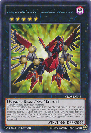 Raidraptor - Blaze Falcon [CROS-EN048] Rare | Odin's Place