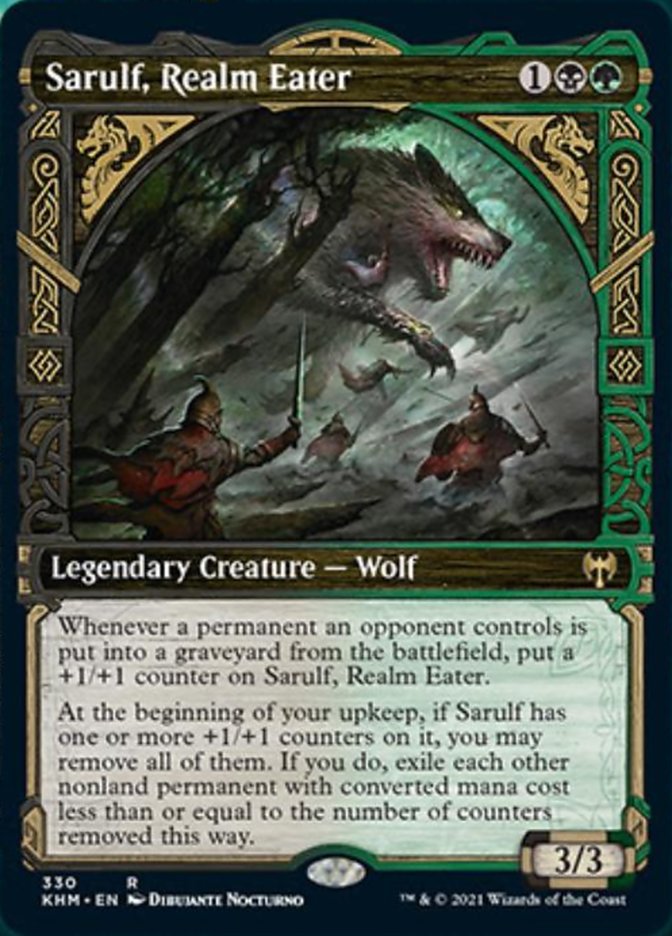Sarulf, Realm Eater (Showcase) [Kaldheim] | Odin's Place