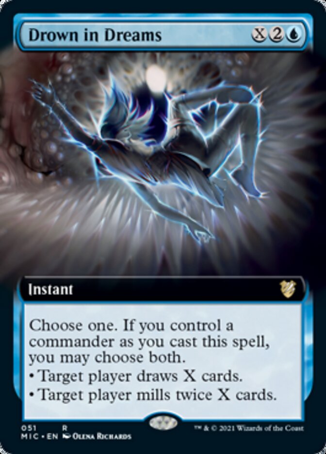 Drown in Dreams (Extended Art) [Innistrad: Midnight Hunt Commander] | Odin's Place