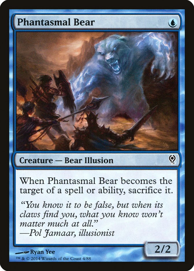 Phantasmal Bear (4) [Duel Decks: Jace vs. Vraska] | Odin's Place