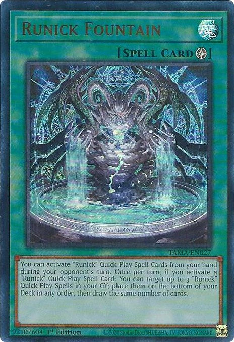 Runick Fountain [TAMA-EN027] Ultra Rare | Odin's Place