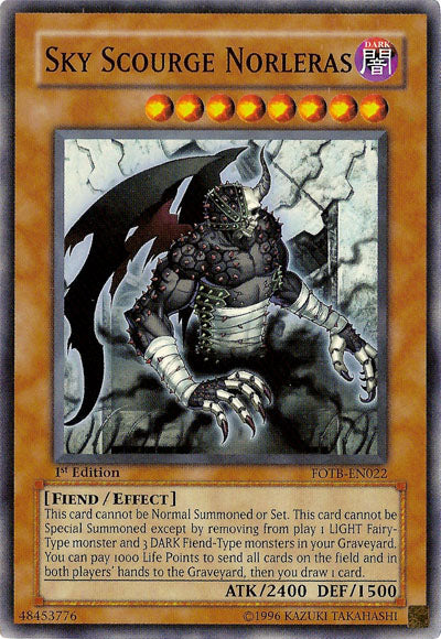 Sky Scourge Norleras [FOTB-EN022] Super Rare | Odin's Place