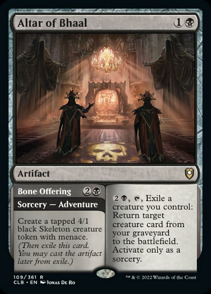Altar of Bhaal // Bone Offering [Commander Legends: Battle for Baldur's Gate] | Odin's Place