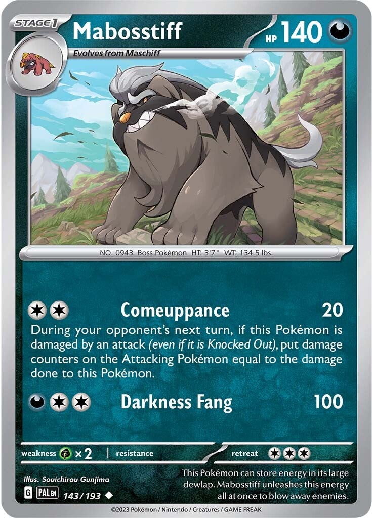 Mabosstiff (143/193) [Scarlet & Violet: Paldea Evolved] | Odin's Place