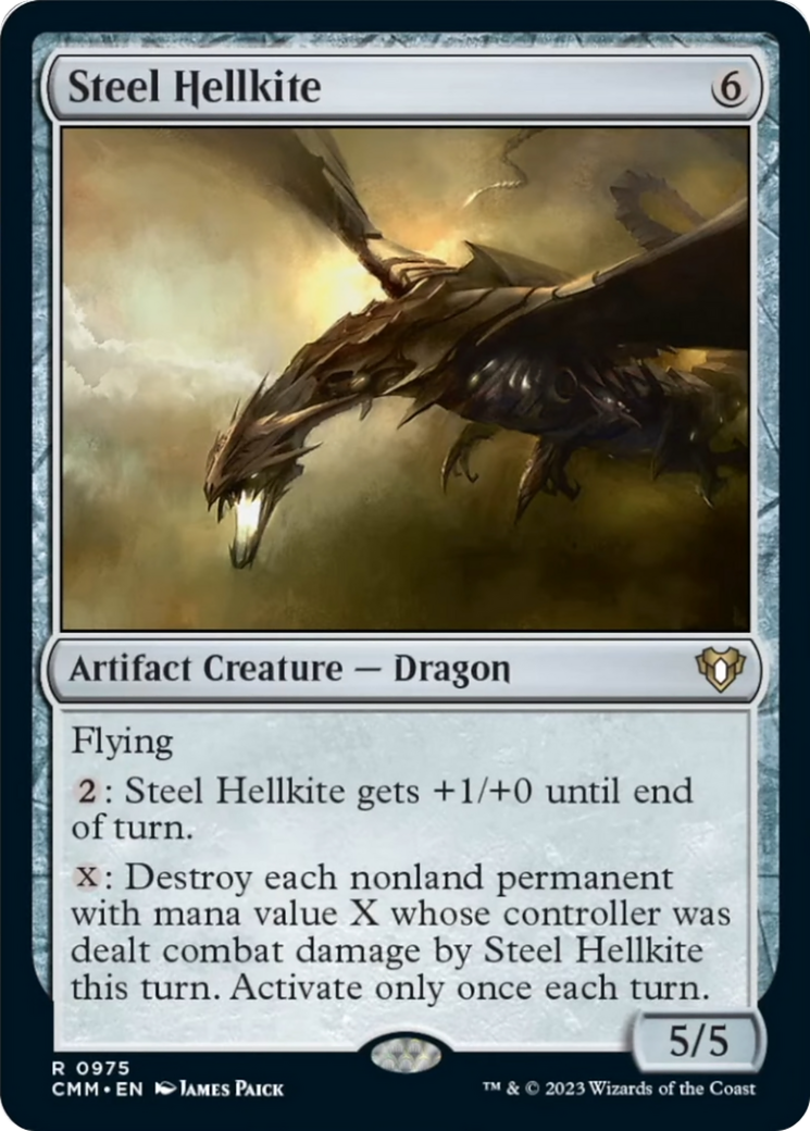 Steel Hellkite [Commander Masters] | Odin's Place