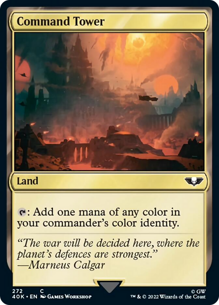 Command Tower (272) (Surge Foil) [Warhammer 40,000] | Odin's Place