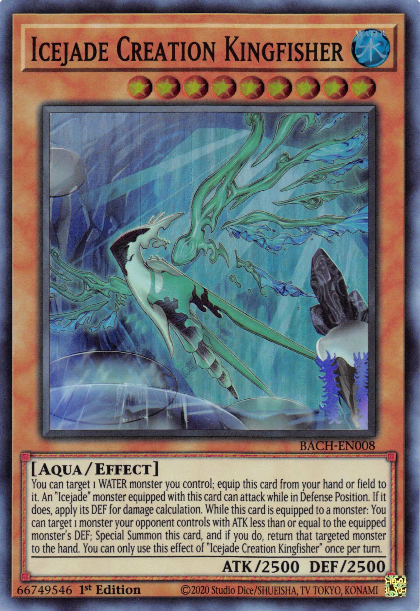 Icejade Creation Kingfisher [BACH-EN008] Super Rare | Odin's Place