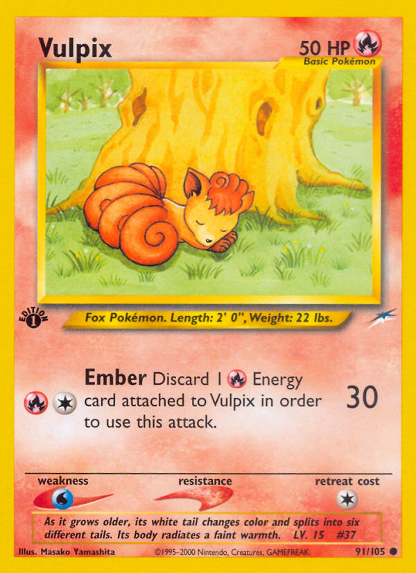 Vulpix (91/105) [Neo Destiny 1st Edition] | Odin's Place