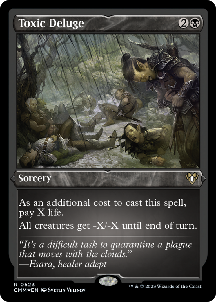 Toxic Deluge (Foil Etched) [Commander Masters] | Odin's Place