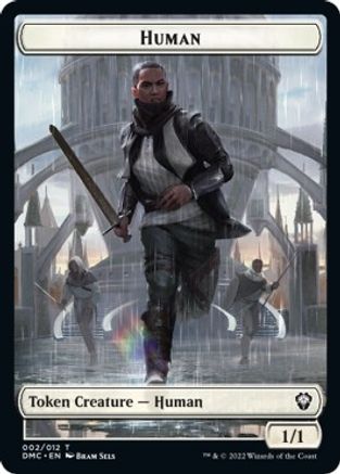 Human // Snake Double-Sided Token [Dominaria United Commander Tokens] | Odin's Place