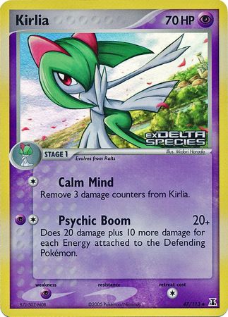 Kirlia (47/113) (Stamped) [EX: Delta Species] | Odin's Place