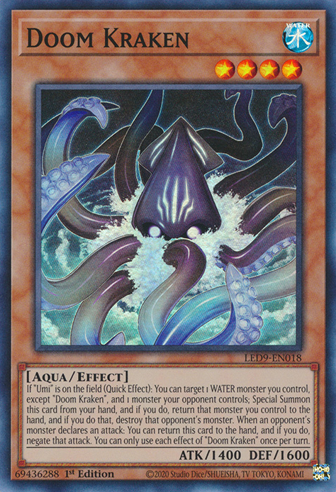 Doom Kraken [LED9-EN018] Super Rare | Odin's Place