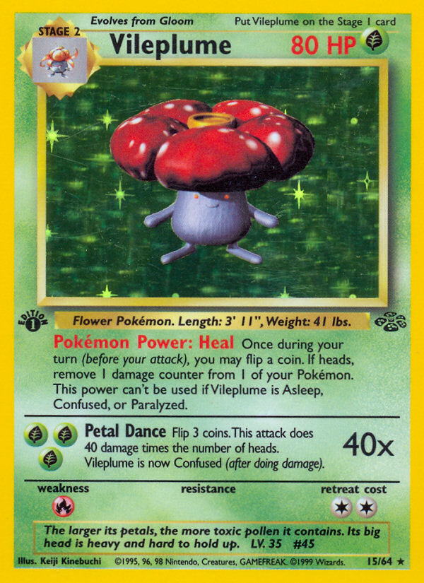 Vileplume (15/64) [Jungle 1st Edition] | Odin's Place