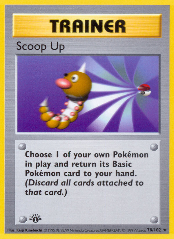 Scoop Up (78/102) (Shadowless) [Base Set 1st Edition] | Odin's Place