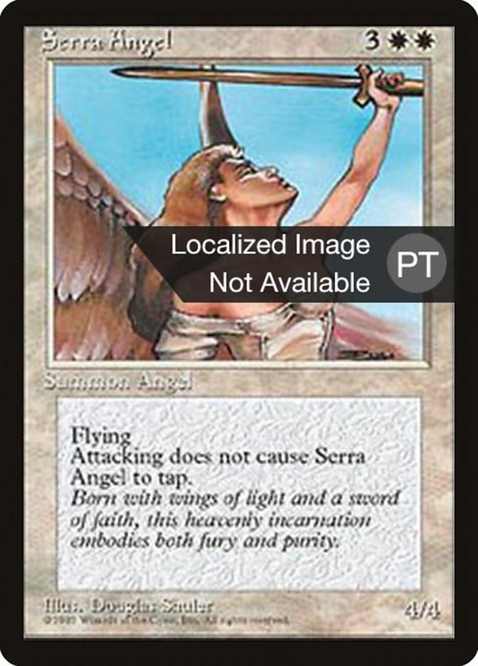 Serra Angel [Fourth Edition (Foreign Black Border)] | Odin's Place