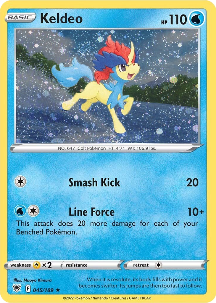 Keldeo (045/189) (Cosmos Holo) [Sword & Shield: Astral Radiance] | Odin's Place