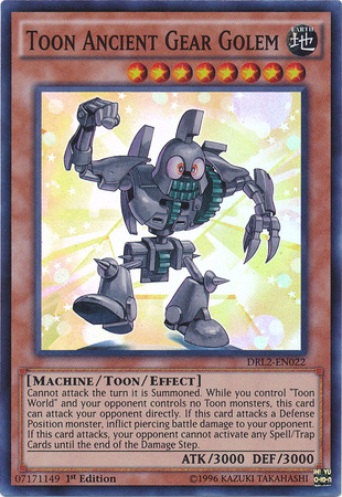 Toon Ancient Gear Golem [DRL2-EN022] Super Rare | Odin's Place