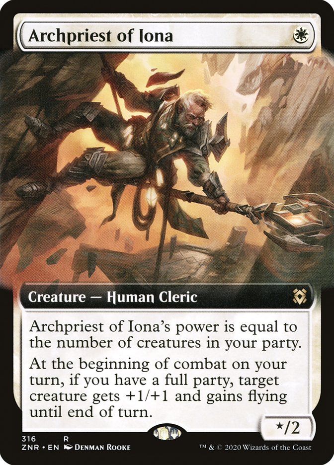 Archpriest of Iona (Extended Art) [Zendikar Rising] | Odin's Place