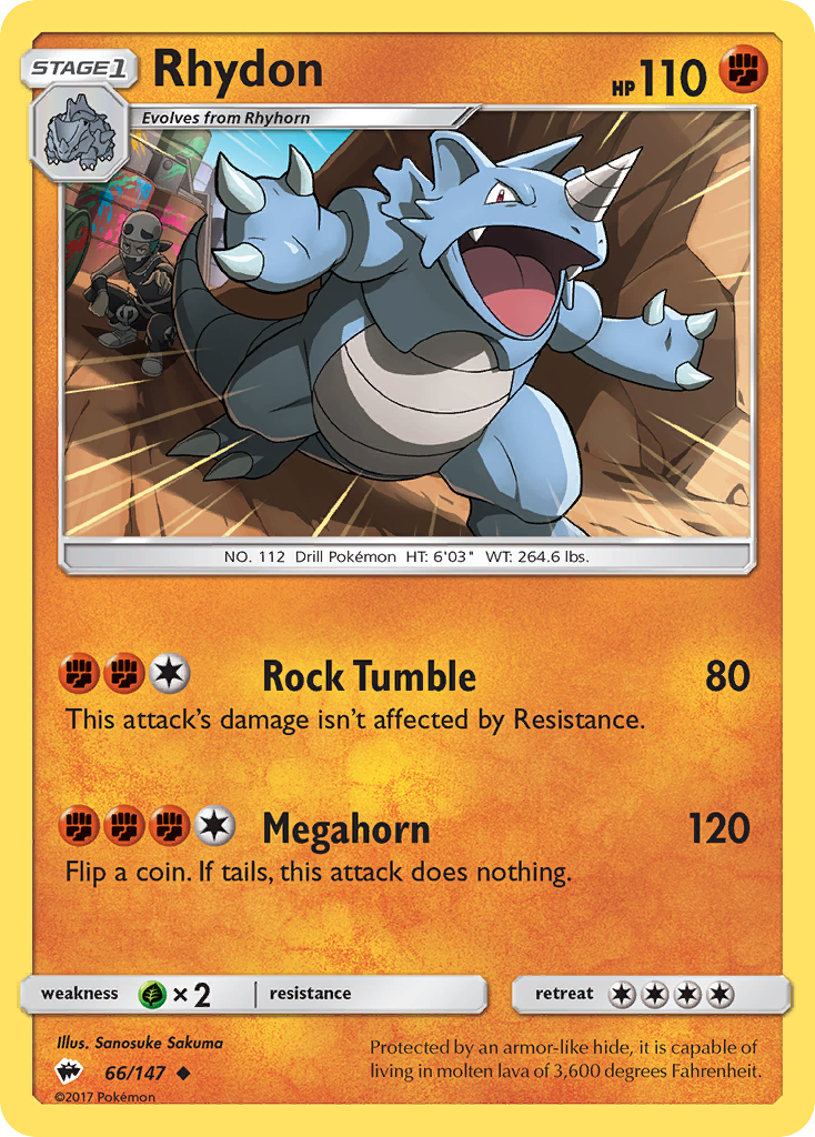Rhydon (66/147) [Sun & Moon: Burning Shadows] | Odin's Place