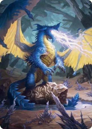 Blue Dragon Art Card [Dungeons & Dragons: Adventures in the Forgotten Realms Art Series] | Odin's Place