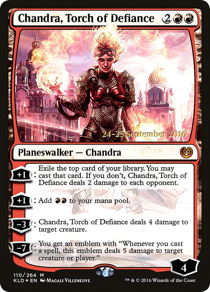Chandra, Torch of Defiance (110) [Kaladesh Prerelease Promos] | Odin's Place