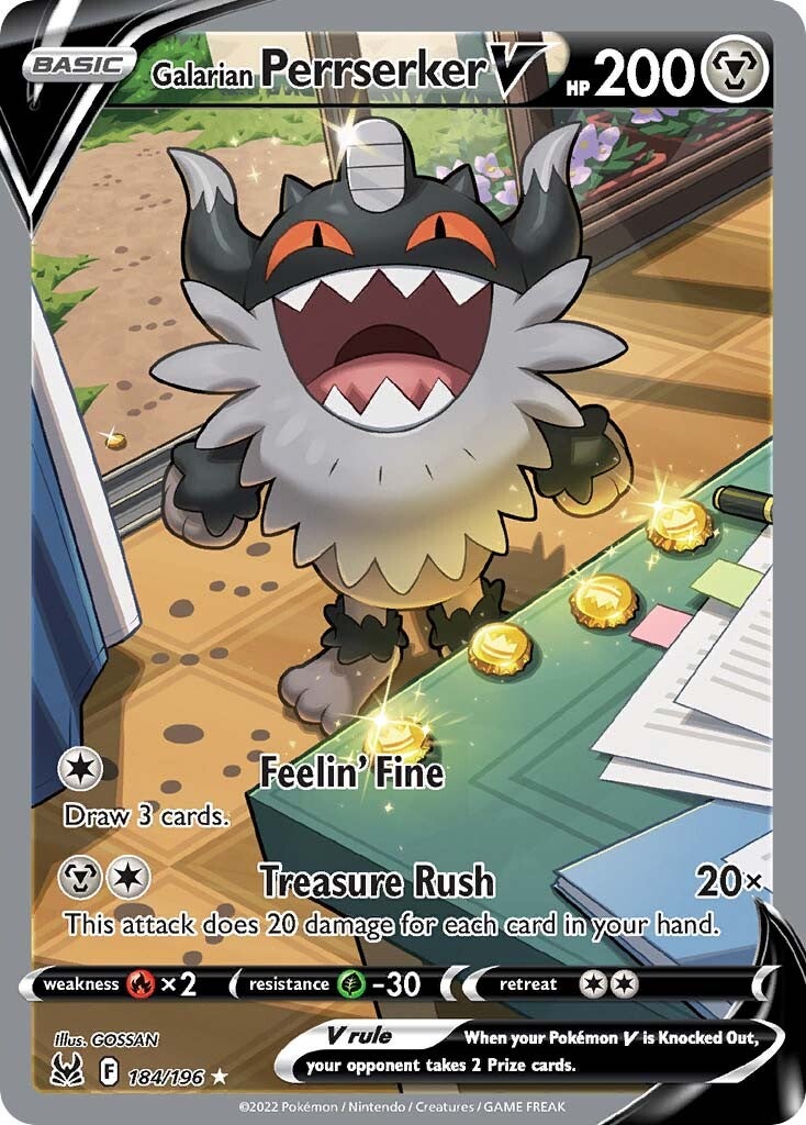 Galarian Perrserker V (184/196) [Sword & Shield: Lost Origin] | Odin's Place