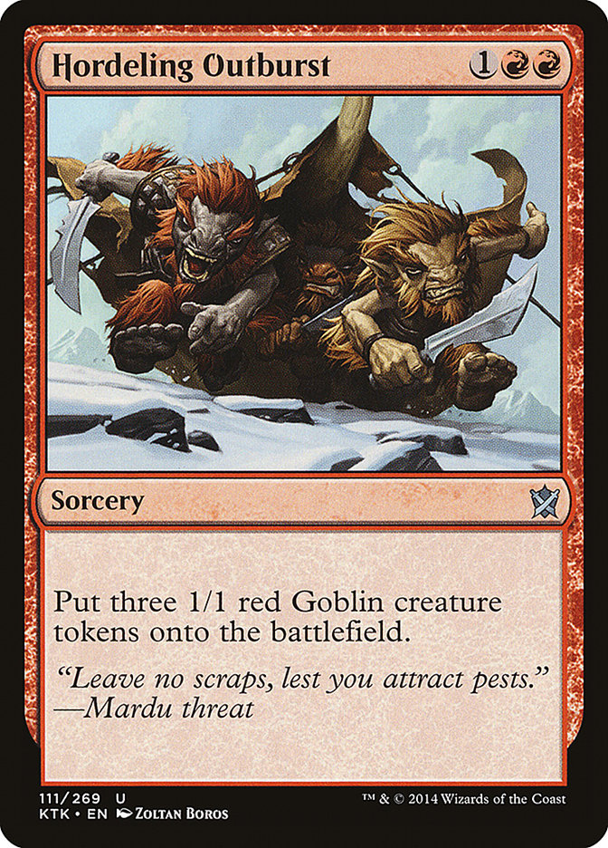 Hordeling Outburst (111) [Khans of Tarkir] | Odin's Place