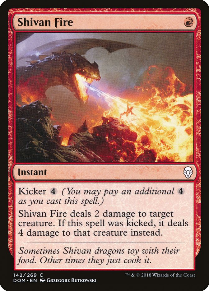 Shivan Fire (142) [Dominaria] | Odin's Place