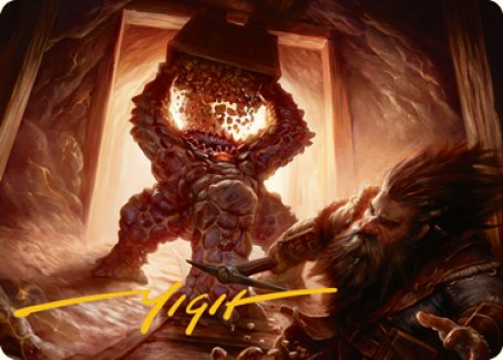 Xorn Art Card (Gold-Stamped Signature) [Dungeons & Dragons: Adventures in the Forgotten Realms Art Series] | Odin's Place