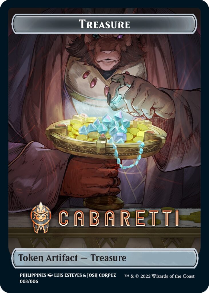 Treasure Token (Cabaretti) (Southeast Asia Artists) [Streets of New Capenna Tokens] | Odin's Place
