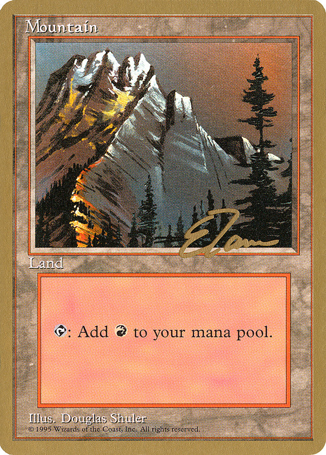 Mountain (et373) (Eric Tam) [Pro Tour Collector Set] | Odin's Place