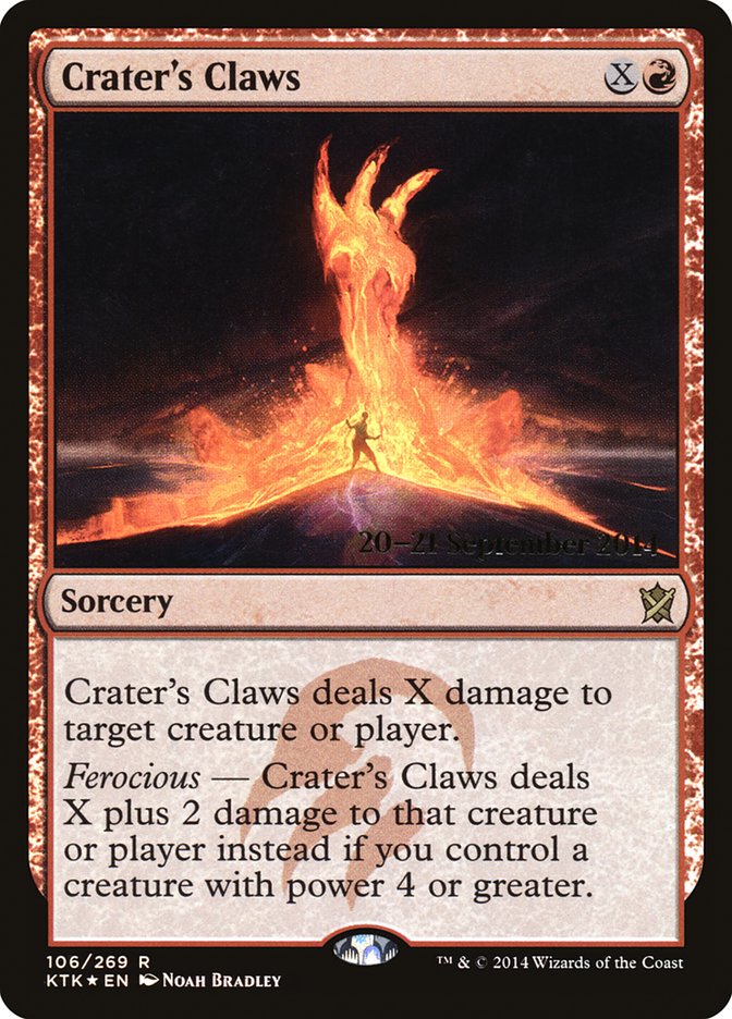 Crater's Claws (106) [Khans of Tarkir Prerelease Promos] | Odin's Place